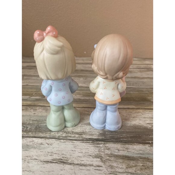 Precious Moments “Best Friends Share the Same Heart” 2-Piece Set #890987 -No Box - Picture 4 of 10